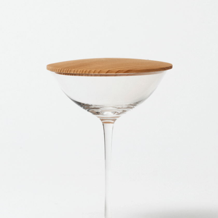Cold Tea Glass with Wooden Lid - GYOKU