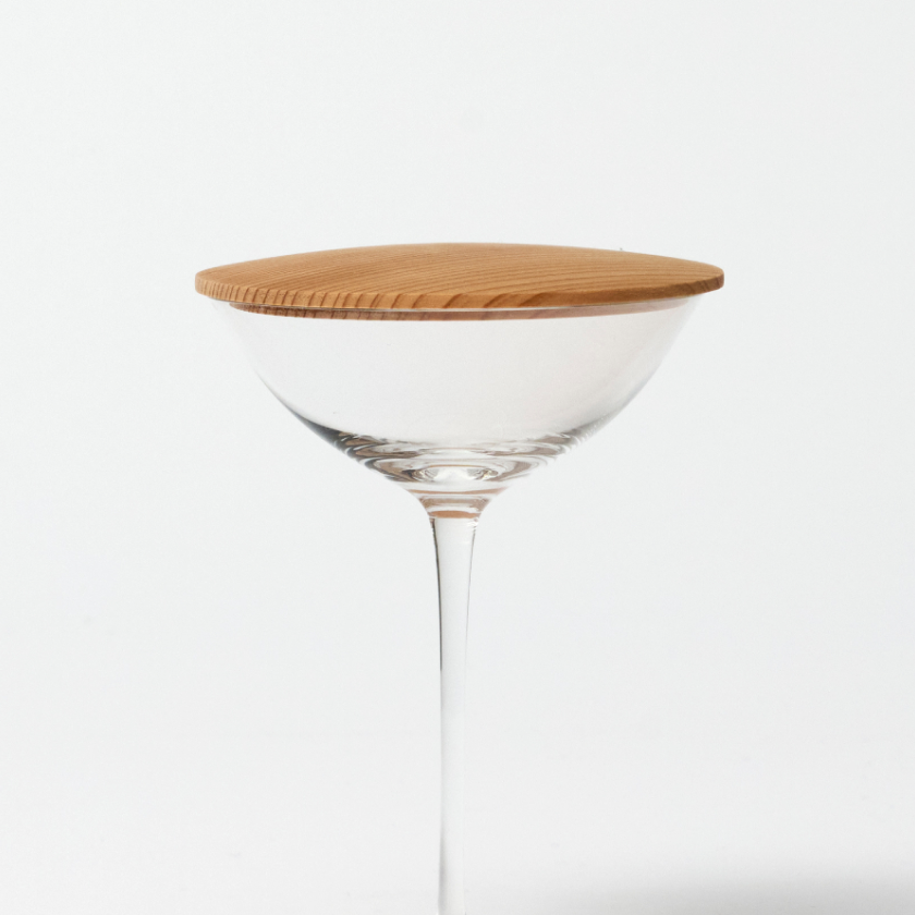 Cold Tea Glass with Wooden Lid - GYOKU