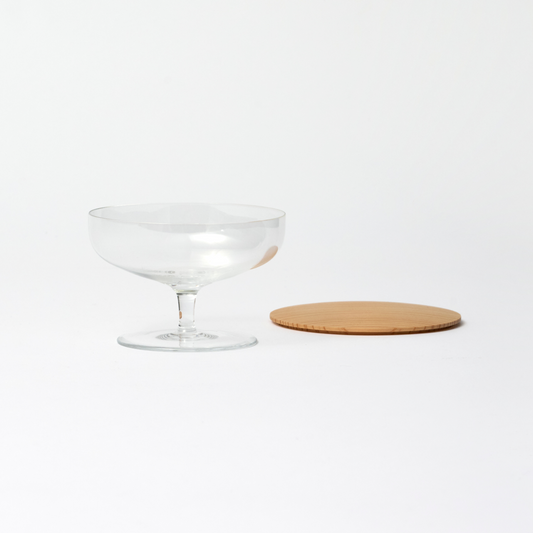 Cold Tea Glass with Wooden Lid - BAN