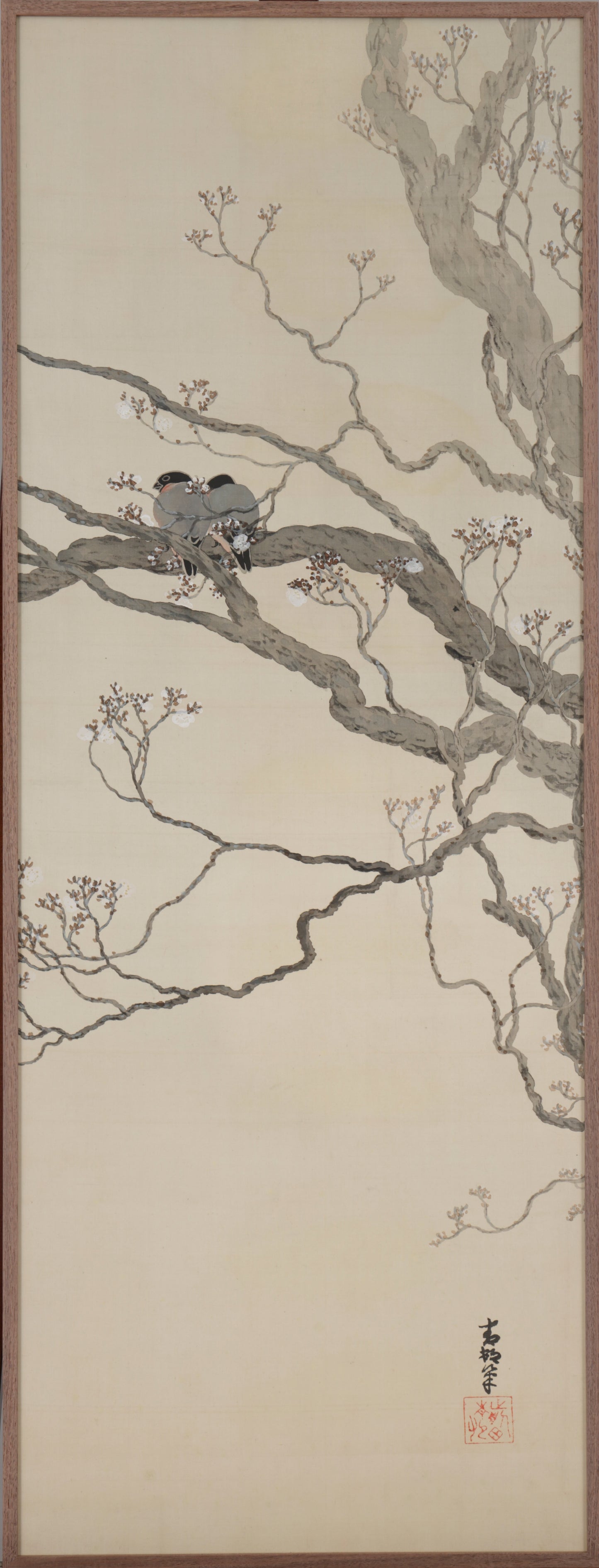 Birds and Plum Blossoms by Maeda Seison