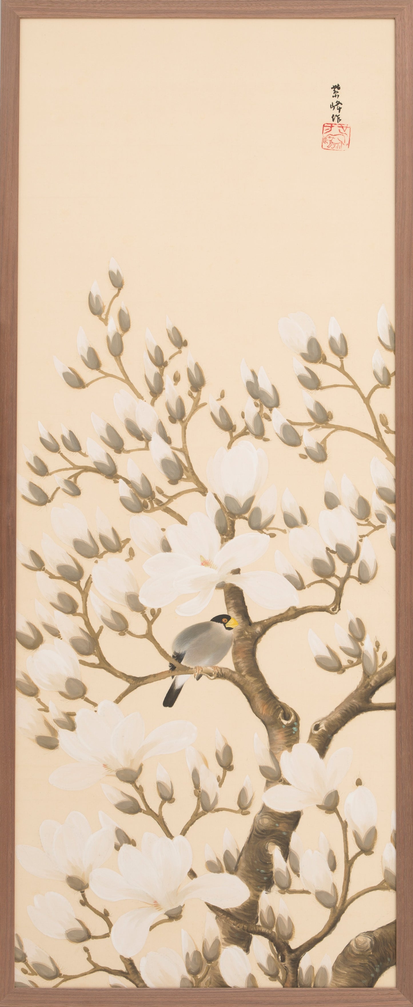 Magnolia and Birds by Sakakibara Shihō